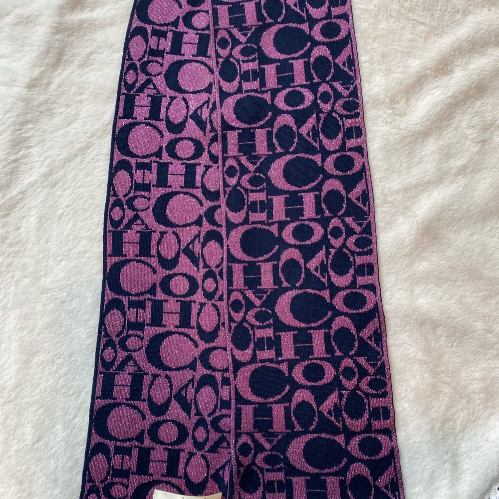 Chic Designer Purple and Blue Scarf